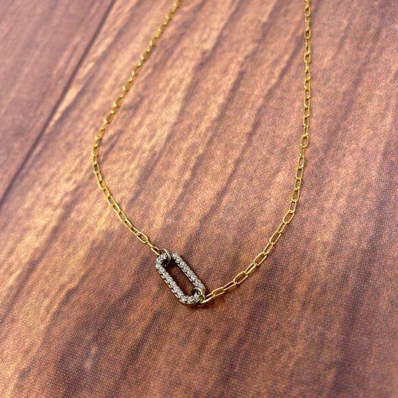 GIANI BERNINI CUBIC ZIRCONIA GOLD AND SILVER BRACELET/ANKLET W343 - Picture 2 of 3